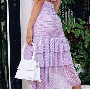 Purple polka dot Majorelle Skirt
